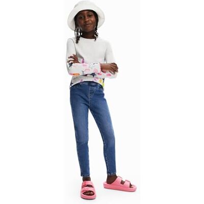 Desigual Mädchen Girl Denim Leggings, Blau, 12 Jahre EU Desigual Mädchen Girl Denim Leggings, Blau, 12 Jahre EU