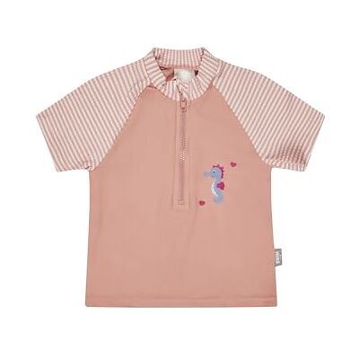 Sterntaler Badeshirt Seepferdchen – Baby- & Kinder-Badeshirt aus Bademodenstoff mit Elasthan, Kurzarm, Seersucker-Ärmel, Seepferdchen-Druck, Reißverschluss, Stehkragen, UV-Schutz 50+, Größe 92 Sterntaler Badeshirt Seepferdchen – Baby- & Kinder-Badeshirt aus Bademodenstoff mit Elasthan, Kurzarm, Seersucker-Ärmel, Seepferdchen-Druck, Reißverschluss, Stehkragen, UV-Schutz 50+, Größe 92