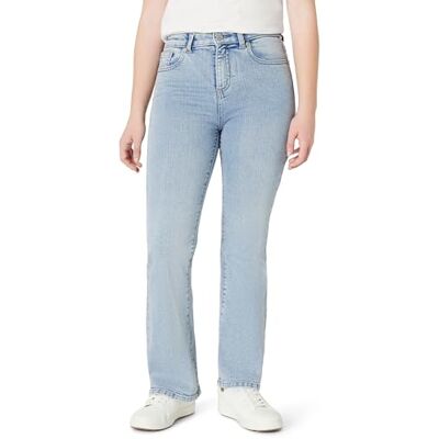 Amazon Mädchen Schlagjeans mit Hohem Stretchanteil und Hohem Bund, Helles Eisblau, 11 Jahre Amazon Mädchen Schlagjeans mit Hohem Stretchanteil und Hohem Bund, Helles Eisblau, 11 Jahre