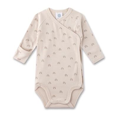 Sanetta Baby-Wickelbody Beige Nachhaltiger und süßer Unisex-Wickelbody aus Bio-Baumwolle. Langarm Body mit Vario-Ärmeln und Regenbogen-Allover Baby Wickelbody Sanetta Baby-Wickelbody Beige Nachhaltiger und süßer Unisex-Wickelbody aus Bio-Baumwolle. Langarm Body mit Vario-Ärmeln und Regenbogen-Allover Baby Wickelbody