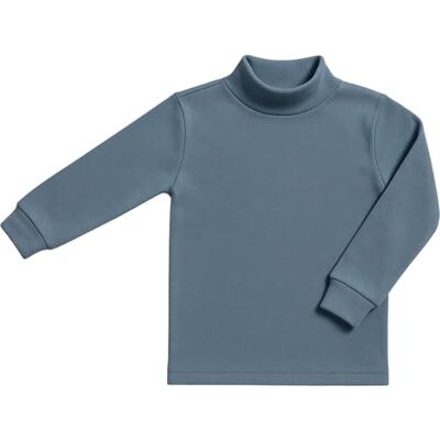 BABIDU Unisex Kids Punt NOU Camiseta Niños Cuello Medio Alto Semicisne, Ropa Interior para Niño Y Niña Unterhemd, Graublau, 12 Jahre BABIDU Unisex Kids Punt NOU Camiseta Niños Cuello Medio Alto Semicisne, Ropa Interior para Niño Y Niña Unterhemd, Graublau, 12 Jahre