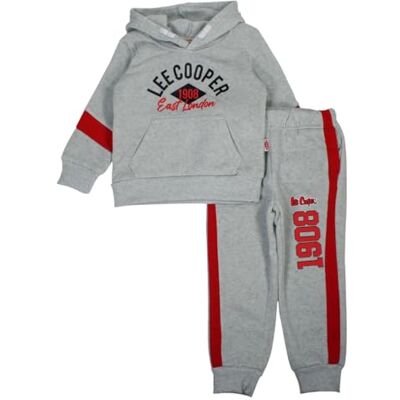 Lee Cooper , 2-teiliges Set, Pullover + Jogginghose, Babys, (0 bis 24 Monate), Unisex, Junge, Mädchen, Weich, niedlich, Warm, Sweatshirt + Hose, Modell GLC2545 JOG BB S3-3M, GRIS Lee Cooper , 2-teiliges Set, Pullover + Jogginghose, Babys, (0 bis 24 Monate), Unisex, Junge, Mädchen, Weich, niedlich, Warm, Sweatshirt + Hose, Modell GLC2545 JOG BB S3-3M, GRIS