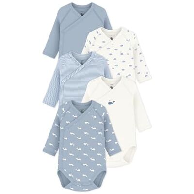 Petit Bateau Pe Bateau Bodysuit-Set mit langen Ärmeln aus Baumwolle, bedruckt mit Baby Petit Bateau Pe Bateau Bodysuit-Set mit langen Ärmeln aus Baumwolle, bedruckt mit Baby