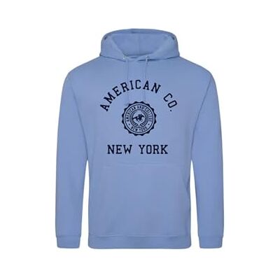 AMERICAN COLLEGE USA , Sweatshirts, Pullover, Jungen, Mädchen, Westen, Hoodies, Fleece, Jacke, Thermo, Mit Kapuze, Kinder Bekleidung, Unisex, Modell ACSCW4 Sky Blue 12 Jahre AMERICAN COLLEGE USA , Sweatshirts, Pullover, Jungen, Mädchen, Westen, Hoodies, Fleece, Jacke, Thermo, Mit Kapuze, Kinder Bekleidung, Unisex, Modell ACSCW4 Sky Blue 12 Jahre