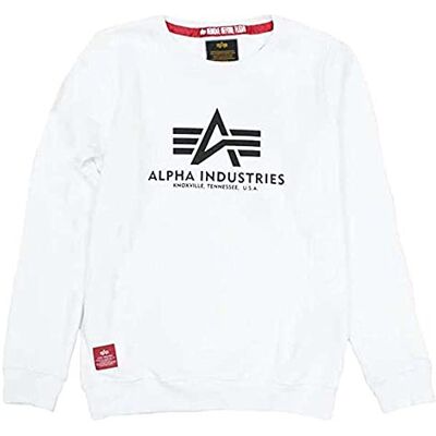 Alpha Unisex Kinder Basic Sweater Kids Für Sweatshirt, Weiß, 14 Jahre EU Alpha Unisex Kinder Basic Sweater Kids Für Sweatshirt, Weiß, 14 Jahre EU