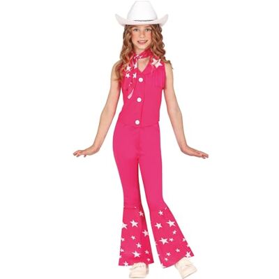 FIESTAS GUIRCA Mädchenkostüm, Cowgirl, Rosa, Rodeo Country, Kostüme für Kinder, Mädchen, Alter 5-6 Jahre FIESTAS GUIRCA Mädchenkostüm, Cowgirl, Rosa, Rodeo Country, Kostüme für Kinder, Mädchen, Alter 5-6 Jahre