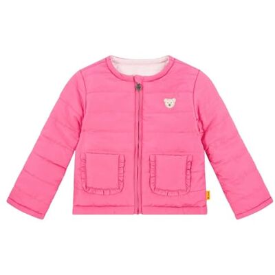 Steiff Wendejacke EU Größe 128 hot pink, Outdoor Wende-Jacke, Übergangsjacke für Frühling Sommer, Kinderjacke 2in1 Wendejacke, warm und bequem, waschmaschinenfest Steiff Wendejacke EU Größe 128 hot pink, Outdoor Wende-Jacke, Übergangsjacke für Frühling Sommer, Kinderjacke 2in1 Wendejacke, warm und bequem, waschmaschinenfest