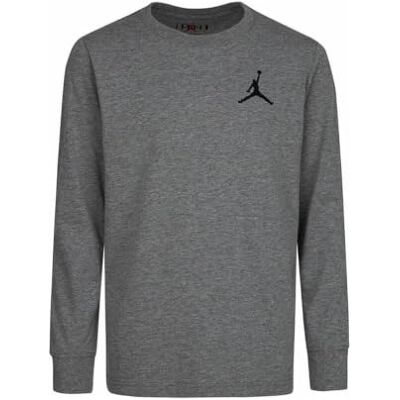 Jordan Jungen Jumpman Air Emb Sweatshirt, Carbon Heather, 12/13 Jahre Jordan Jungen Jumpman Air Emb Sweatshirt, Carbon Heather, 12/13 Jahre