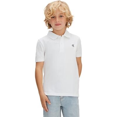 Calvin Jungen Poloshirt Solid Regular Fit, Weiß (White 11-0601 TCX), 8 Jahre Calvin Jungen Poloshirt Solid Regular Fit, Weiß (White 11-0601 TCX), 8 Jahre