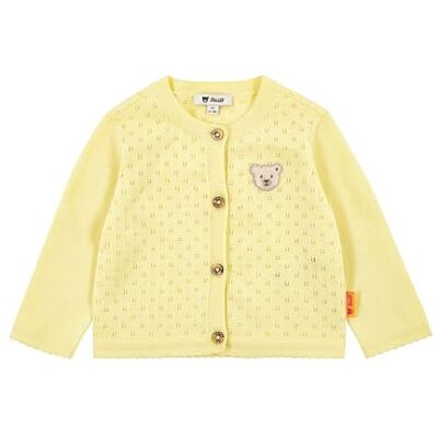 Steiff Strickjacke EU Größe 86 wax yellow, Kinder Strick-Jacke, warme und bequeme Strickjacke, waschmaschinenfest Steiff Strickjacke EU Größe 86 wax yellow, Kinder Strick-Jacke, warme und bequeme Strickjacke, waschmaschinenfest