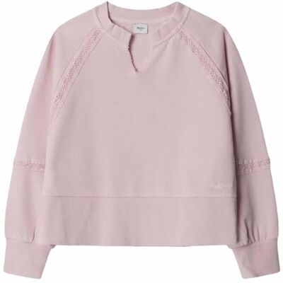 Pepe Jeans Gabelle Sweatshirt für Mädchen, Rosa (Soft Pink), 16 Pepe Jeans Gabelle Sweatshirt für Mädchen, Rosa (Soft Pink), 16