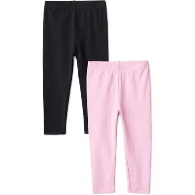 Amazon Mädchen Leggings 2er-Pack, Schwarz/Rosa, 4 Jahre Amazon Mädchen Leggings 2er-Pack, Schwarz/Rosa, 4 Jahre