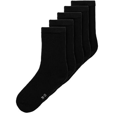 NAME IT Unisex Nknsock 5p Solid Noos Socken, Schwarz, 31-33 EU NAME IT Unisex Nknsock 5p Solid Noos Socken, Schwarz, 31-33 EU