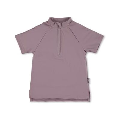 Sterntaler Badeshirt Kurzarm Uni – UV-Schutz 50+ Schwimmshirt – Mädchen Beachwear schnelltrocknend – Kinder Rashguard mit Reißverschluss & Kinnschutz – blasslila, Größe 80 Sterntaler Badeshirt Kurzarm Uni – UV-Schutz 50+ Schwimmshirt – Mädchen Beachwear schnelltrocknend – Kinder Rashguard mit Reißverschluss & Kinnschutz – blasslila, Größe 80