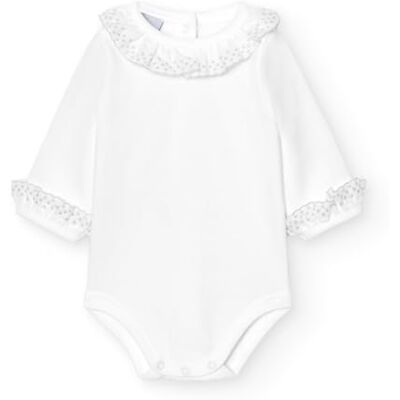 BABIDU Langarm-Baby-Body aus 100% Baumwolle, Rasenkragen mit Spitze, Baby-Body für Neugeborene aus weichem, hypoallergenem und atmungsaktivem Stoff, Unisex-Kleidung für Jungen und Mädchen BABIDU Langarm-Baby-Body aus 100% Baumwolle, Rasenkragen mit Spitze, Baby-Body für Neugeborene aus weichem, hypoallergenem und atmungsaktivem Stoff, Unisex-Kleidung für Jungen und Mädchen