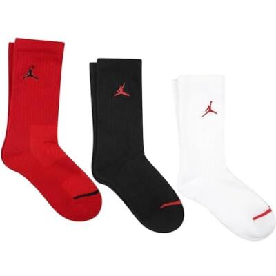 Jordan Kinder Jumpman Crew Sokken, Gym Red, 7/9 Jahre Jordan Kinder Jumpman Crew Sokken, Gym Red, 7/9 Jahre