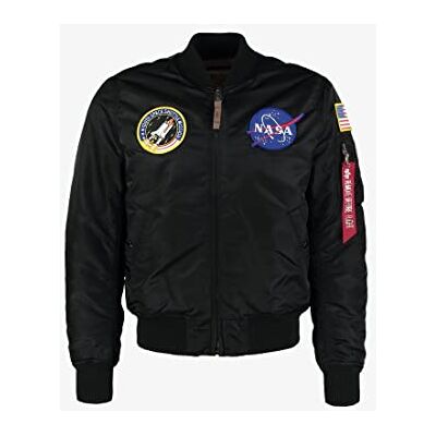 Alpha MA-1 VF NASA Kids Bomberjacke für Kids/Teens Black Alpha MA-1 VF NASA Kids Bomberjacke für Kids/Teens Black