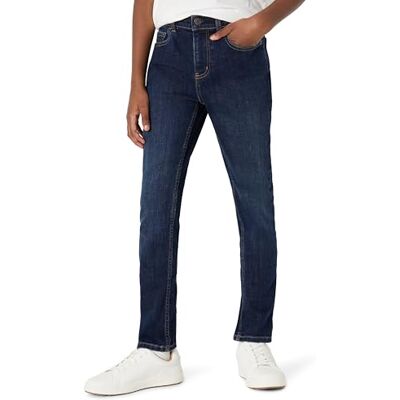 Amazon Jungen Skinny-Fit-Jeans mit Hohem Stretchanteil, Dunkle Waschung, 11 Jahre Amazon Jungen Skinny-Fit-Jeans mit Hohem Stretchanteil, Dunkle Waschung, 11 Jahre