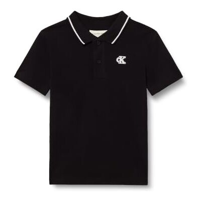 Calvin CK Monogram SS LVCKTJB14B S/S Polo-Shirt für Kinder, Schwarz (Pvh Black), 14 Jahre Calvin CK Monogram SS LVCKTJB14B S/S Polo-Shirt für Kinder, Schwarz (Pvh Black), 14 Jahre