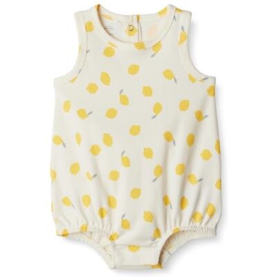 Amazon x Sofia Grainge Unisex Baby Bodysuit aus Baumwolle mit Ballonschnitt, Elfenbeinfarbene Zitrone, 3-6 Monate Amazon x Sofia Grainge Unisex Baby Bodysuit aus Baumwolle mit Ballonschnitt, Elfenbeinfarbene Zitrone, 3-6 Monate