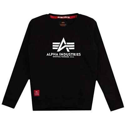 Alpha Unisex Kinder Basic Sweater Kids Für Sweatshirt, Schwarz, 10 Jahre EU Alpha Unisex Kinder Basic Sweater Kids Für Sweatshirt, Schwarz, 10 Jahre EU