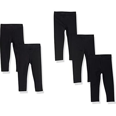Amazon Mädchen Leggings, 5er-Pack, Schwarz, 4 Jahre Amazon Mädchen Leggings, 5er-Pack, Schwarz, 4 Jahre