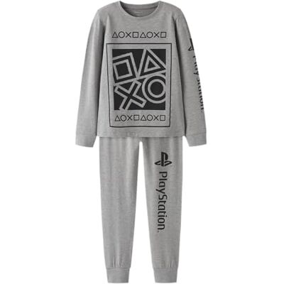 NAME IT Jungen Nkmolympos Ps Ls Nightset Bfu, Grey Melange, 146-152 NAME IT Jungen Nkmolympos Ps Ls Nightset Bfu, Grey Melange, 146-152