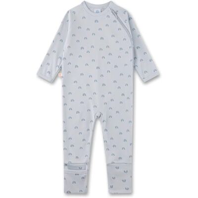 Sanetta Baby-Strampler hellblau Regenbogen Praktischer und bequemer Unisex-Strampler aus Bio-Baumwolle. Baby Overall Sanetta Baby-Strampler hellblau Regenbogen Praktischer und bequemer Unisex-Strampler aus Bio-Baumwolle. Baby Overall