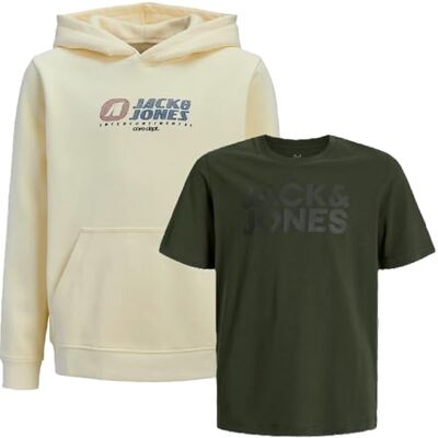 JACK & JONES Junior Kinder Jungen Kapuzenpullover Kids Hoodie Sweatshirt Sweat Shirt Hood JACK & JONES Junior Kinder Jungen Kapuzenpullover Kids Hoodie Sweatshirt Sweat Shirt Hood