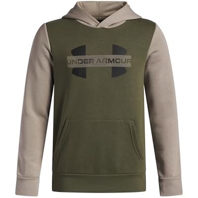 Under Armour Jungen Rival Fleece Colorblock Graphic Hoodie (Big Kids) Kapuzen-Sweatshirt, Marine Od Green/Timberwolf Taupe/Black, 150-160 Under Armour Jungen Rival Fleece Colorblock Graphic Hoodie (Big Kids) Kapuzen-Sweatshirt, Marine Od Green/Timberwolf Taupe/Black, 150-160