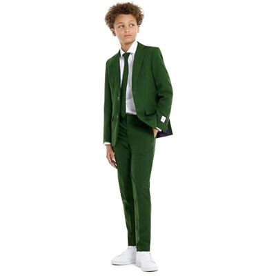 OppoSuits Partyanzug für Teenager, Jungen, einfarbig, für Abschlussball und Hochzeit, inklusive Blazer, Hose und Krawatte, Teen Boys Glorious Green, 12 Jahre OppoSuits Partyanzug für Teenager, Jungen, einfarbig, für Abschlussball und Hochzeit, inklusive Blazer, Hose und Krawatte, Teen Boys Glorious Green, 12 Jahre