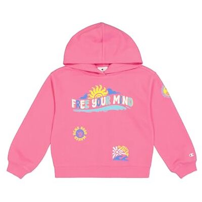 Champion Mädchen Legacy Girl Graphic Hoodie Kapuzenpullover, Pink (PS207), Champion Mädchen Legacy Girl Graphic Hoodie Kapuzenpullover, Pink (PS207),