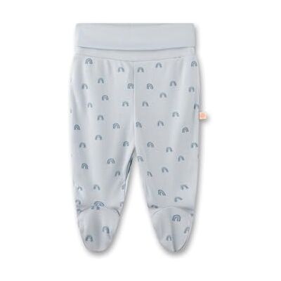 Sanetta Newborn-Hose mit Fuß hellblau Regenbogen Praktische und Bequeme Unisex-Pyjamahose aus Bio-Baumwolle. Baby Höschen Sanetta Newborn-Hose mit Fuß hellblau Regenbogen Praktische und Bequeme Unisex-Pyjamahose aus Bio-Baumwolle. Baby Höschen