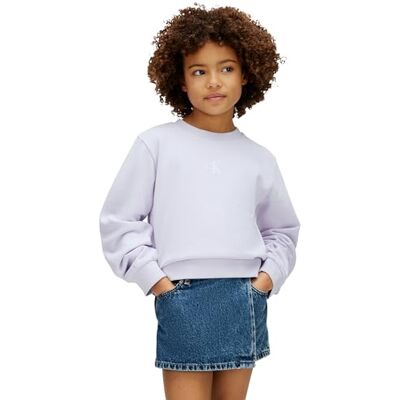Calvin Mädchen Sweatshirt mit Rundhalsausschnitt, Violett (Island Lilac), 14 Jahre Calvin Mädchen Sweatshirt mit Rundhalsausschnitt, Violett (Island Lilac), 14 Jahre