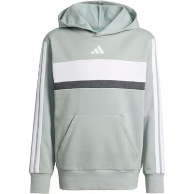 Adidas Unisex Kinder Seasonal Essentials Tiberio 3 Stripes Fleece Hoodie Hooded Sweatshirt (1er Pack) Adidas Unisex Kinder Seasonal Essentials Tiberio 3 Stripes Fleece Hoodie Hooded Sweatshirt (1er Pack)