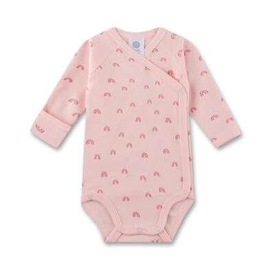 Sanetta Baby-Wickelbody Rosa Nachhaltiger und süßer Unisex-Wickelbody aus Bio-Baumwolle. Langarm Body mit Vario-Ärmeln und Regenbogen-Allover Baby Wickelbody Sanetta Baby-Wickelbody Rosa Nachhaltiger und süßer Unisex-Wickelbody aus Bio-Baumwolle. Langarm Body mit Vario-Ärmeln und Regenbogen-Allover Baby Wickelbody