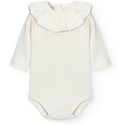 BABIDU Baby-Body mit langen Ärmeln, Rüschenkragen, 100% Baumwolle, Baby-Body für Neugeborene, weicher und atmungsaktiver, hypoallergener Stoff für empfindliche Haut, erstes Tragen BABIDU Baby-Body mit langen Ärmeln, Rüschenkragen, 100% Baumwolle, Baby-Body für Neugeborene, weicher und atmungsaktiver, hypoallergener Stoff für empfindliche Haut, erstes Tragen