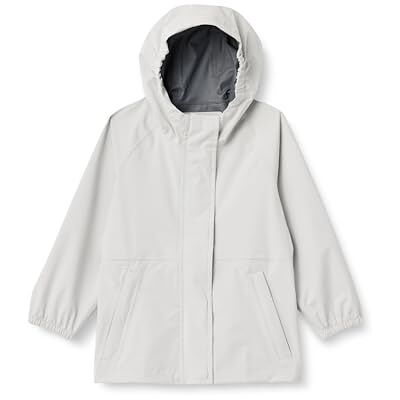 Amazon Mädchen Wasserdichte Regenjacke, Weiß, 4 Jahre Amazon Mädchen Wasserdichte Regenjacke, Weiß, 4 Jahre