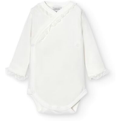 BABIDU Langarm-Crossover-Baby-Body mit Spitze aus 100% Baumwolle, Bodys für Neugeborene und Frühgeborene, weicher und hypoallergener Stoff, Unisex-Kleidung für Babys, Jungen und Mädchen BABIDU Langarm-Crossover-Baby-Body mit Spitze aus 100% Baumwolle, Bodys für Neugeborene und Frühgeborene, weicher und hypoallergener Stoff, Unisex-Kleidung für Babys, Jungen und Mädchen