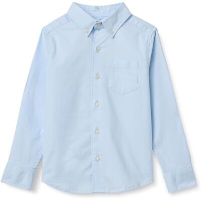 Amazon Jungen Langärmliges Oxford-Hemd mit Knopfleiste, Hellblau, 11 Jahre Amazon Jungen Langärmliges Oxford-Hemd mit Knopfleiste, Hellblau, 11 Jahre