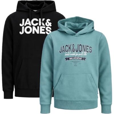 JACK & JONES Junior Kinder Jungen Kapuzenpullover Kids Hoodie Sweatshirt Sweat Shirt Hood JACK & JONES Junior Kinder Jungen Kapuzenpullover Kids Hoodie Sweatshirt Sweat Shirt Hood