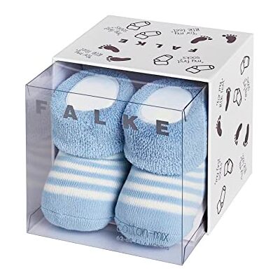 FALKE Unisex Baby Socken Erstlingsringel B So Baumwolle einfarbig 1 Paar, Blau Crystal Blue 6290, 62-68 FALKE Unisex Baby Socken Erstlingsringel B So Baumwolle einfarbig 1 Paar, Blau Crystal Blue 6290, 62-68