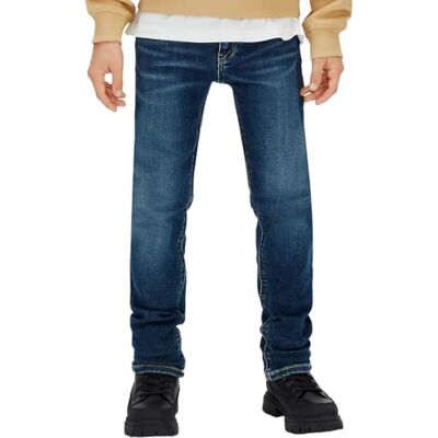 Calvin Jungen Jeans Hose Dark Blue Visual Slim Fit, Blau (Dark Blue Visual), 16 Jahre Calvin Jungen Jeans Hose Dark Blue Visual Slim Fit, Blau (Dark Blue Visual), 16 Jahre