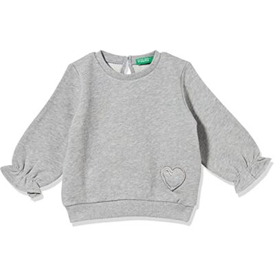 United Mädchen Kapuzenpullover, Grau (Melange Light Grey 501), 62 United Mädchen Kapuzenpullover, Grau (Melange Light Grey 501), 62