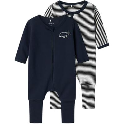 NAME IT Unisex Baby Child 2er-Pack Schlafanzug, Dark Sapphire, 92 EU NAME IT Unisex Baby Child 2er-Pack Schlafanzug, Dark Sapphire, 92 EU