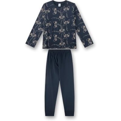 Sanetta Jungen-Schlafanzug lang dunkelblau Gaming Jungen-Schlafanzug lang blau Baumwolle Gemütlicher Kinderpyjama Sanetta Jungen-Schlafanzug lang dunkelblau Gaming Jungen-Schlafanzug lang blau Baumwolle Gemütlicher Kinderpyjama