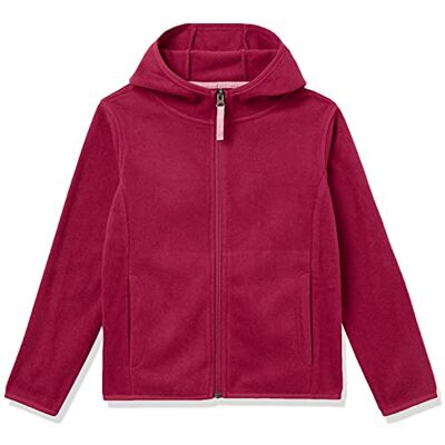 Amazon Mädchen Leichte Polar-Fleecejacke mit Durchgehendem Reißverschluss und Kapuze, Rot Preiselbeere, 11-12 Jahre Amazon Mädchen Leichte Polar-Fleecejacke mit Durchgehendem Reißverschluss und Kapuze, Rot Preiselbeere, 11-12 Jahre