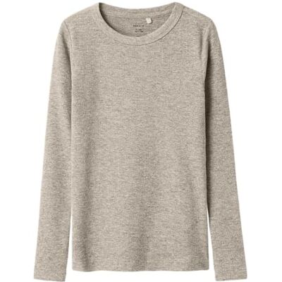 NAME IT Mädchen Nkfnakal Ls Top Noos, Peyote Melange, 146-152 EU NAME IT Mädchen Nkfnakal Ls Top Noos, Peyote Melange, 146-152 EU