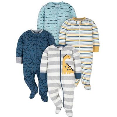 Gerber Baby Jungen 4er-Pack Sleep 'N Play Baby and Kleinkind Strampler Gerber Baby Jungen 4er-Pack Sleep 'N Play Baby and Kleinkind Strampler
