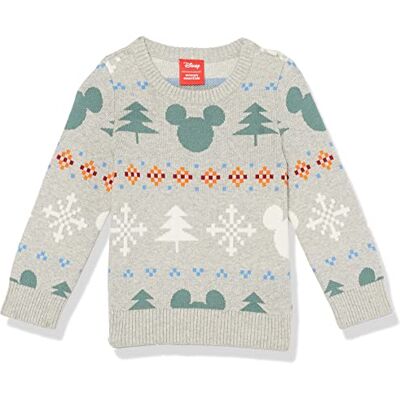 Amazon Disney Marvel Star Wars Princess Mädchen Pullover mit Rundhalsausschnitt, Mickey Fair Isle Girls, 4 Jahre Amazon Disney Marvel Star Wars Princess Mädchen Pullover mit Rundhalsausschnitt, Mickey Fair Isle Girls, 4 Jahre